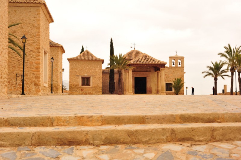 Ermita El Calvario in Lorca, the church at the end of the Via Crucis route on the Lorca Mount Calvary