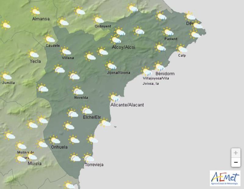 Heavy rain until Sunday: Alicante weather forecast September 19-22