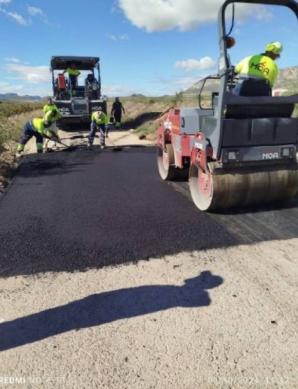 12 country roads repaired in Jumilla after damage from torrential rains