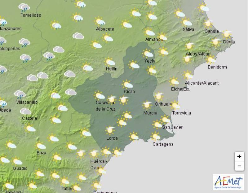 Temperatures hit 23 degrees: Murcia weather forecast January 6-9