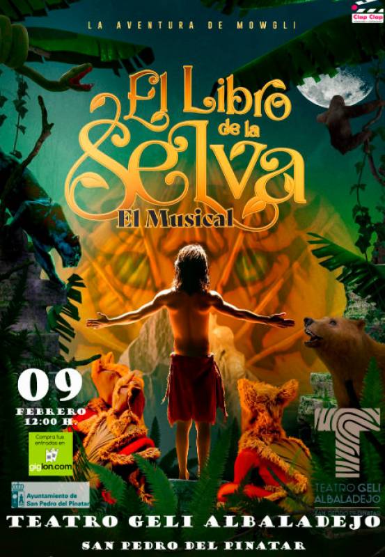 February 9 The Jungle Book musical in San Pedro del Pinatar