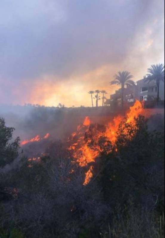 Dozens evacuated as wildfire threatens homes near Orihuela Costa golf resort