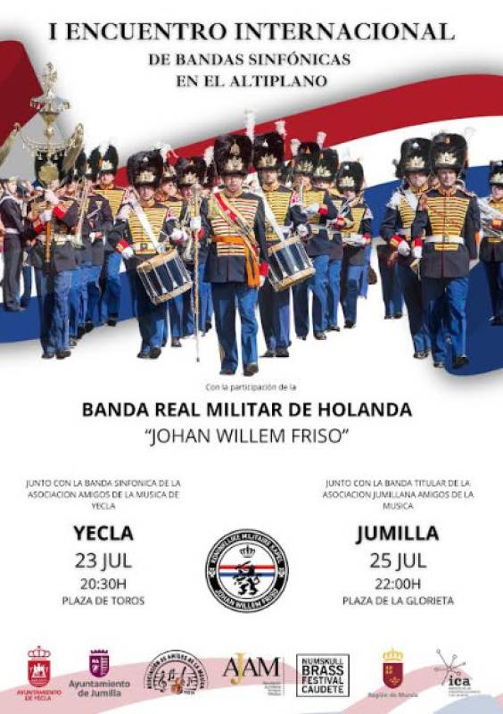 July 23 The Dutch Royal Military Band in Yecla