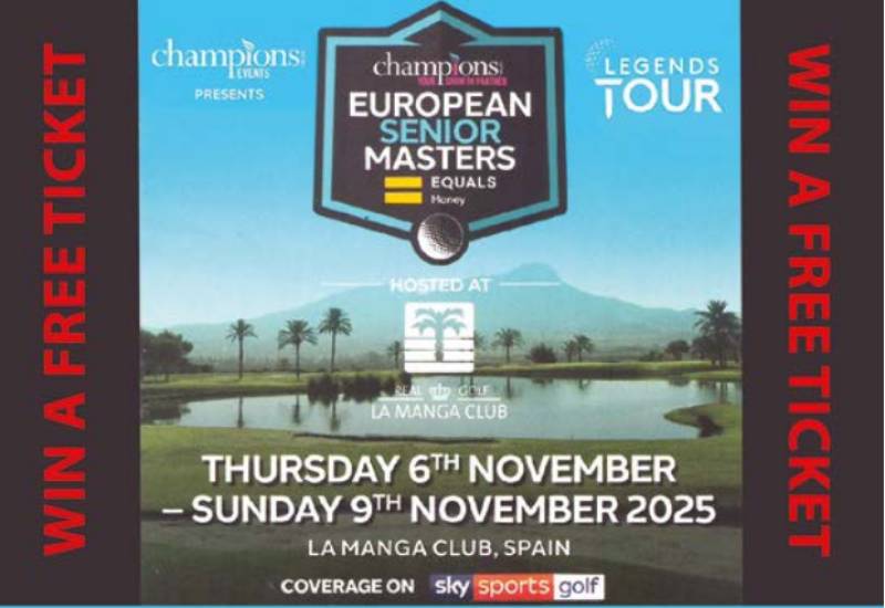 Win free tickets to watch La Manga European Senior Masters Championship with Murcia Today