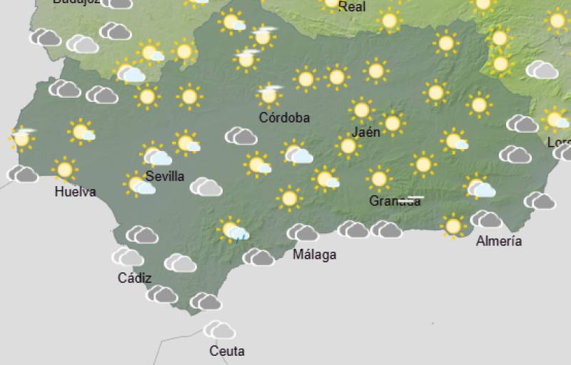 Andalucía weekend weather forecast December 11-14: Chilly mornings, cloudier skies and showers for some