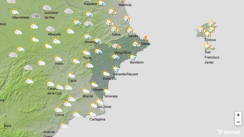 Christmas week brings cooler days and some rain: Alicante weather forecast December 22-28
