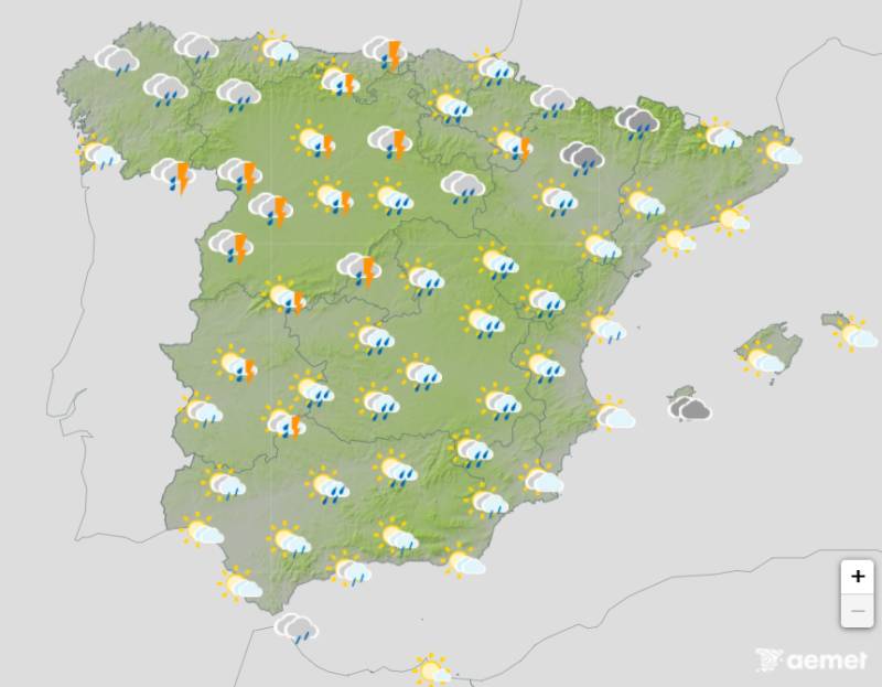 Heavy rain and storms return mid-week: Spain weather forecast April 27-30