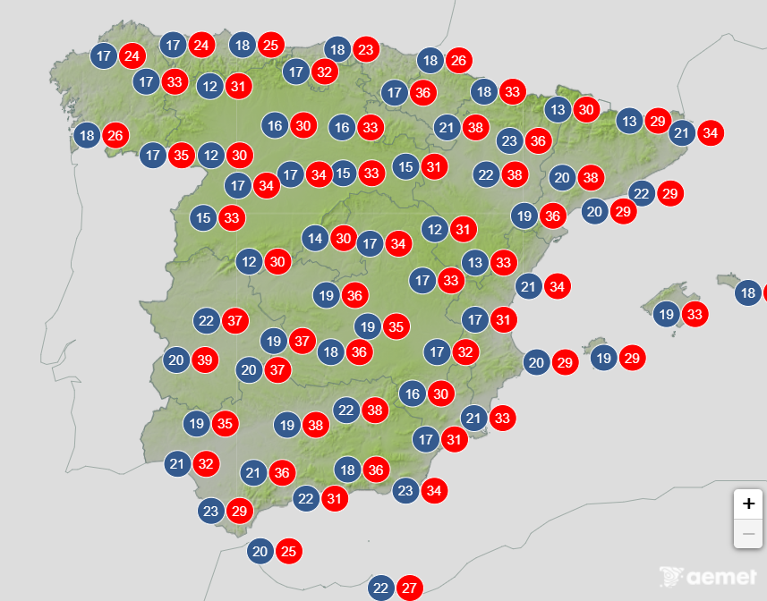 Spain weather forecast June 15-18: Storms and rising heat before real summer arrives