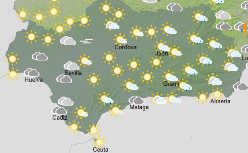 Andalucía weekend weather forecast September 17-20: Storms and heavy rain signal a change in the season