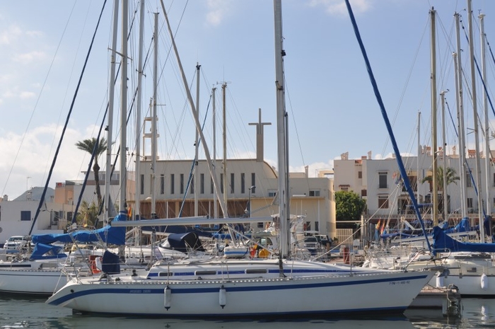 The fishing port and leisure marina of Cabo de Palos