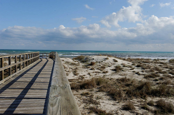 Overview of the beaches of San Pedro del Pinatar